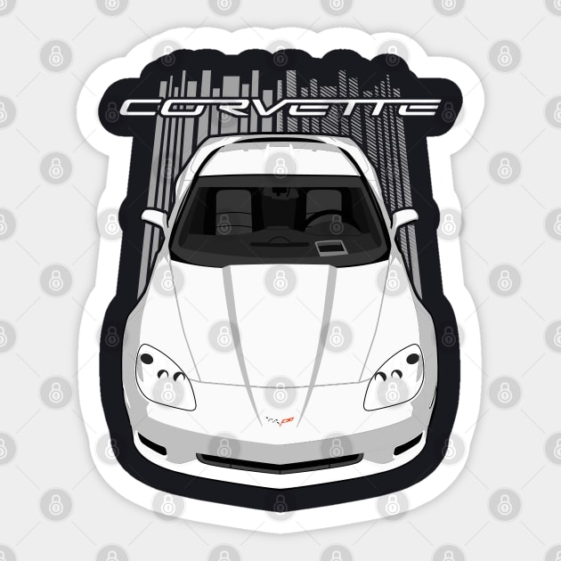 Corvette C6 - White Sticker by V8social